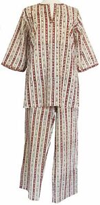 Cotton Pajamas, Calico Stripe