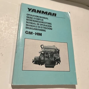 Manual de operación del motor diésel Yanmar serie GM-HM - inglés + 5 idiomas - Imagen 1 de 5