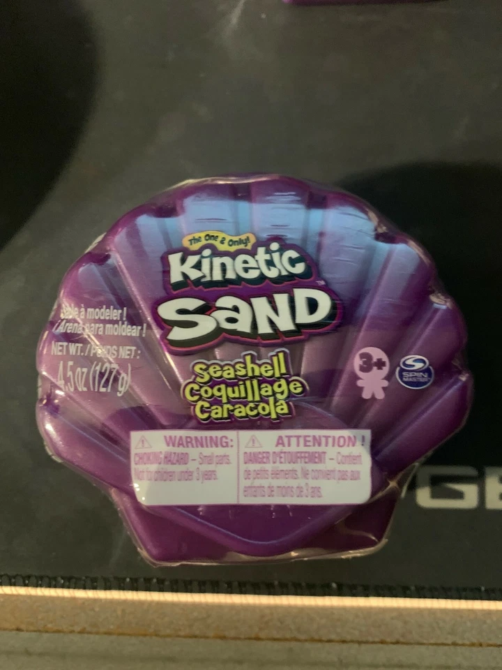 Kinetic песок ракушки фиолетовый 4,5 унций контейнер новый - Изображение 1 из 1