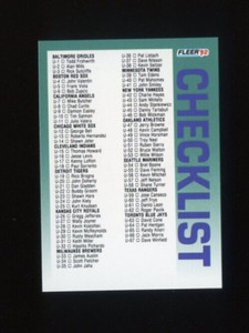 1992 FLEER UPDATE CHECKLIST #U-132 TIM WAKEFIELD PIRATES MIKE PIAZZA DODGERS
