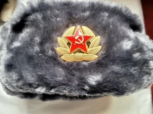 Russian Soviet Union Winter Soldier Military Hat Halloween Costume Retro Size XL - Picture 1 of 6