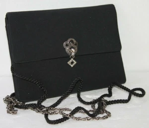 Another Y & S Original Black Clutch Purse w/ 2 Optional Shoulder Straps Vintage - Picture 1 of 10