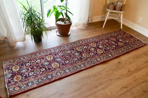 2x9 Handgeknüpfter Orientalischer Vintage Wollteppich Traditionell 2 Fuß 4 Zoll x 8 Fuß 7 Zoll Vorleger - Bild 1 von 8