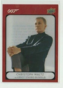 James Bond Villains and Henchmen Acetate Parallel Red Card #91 Christoph Waltz