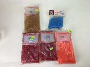 The Beadery - Lote de 4 Bolsas + 1 - 11 mm Tri-Cuentas - Topacio Rubí Azul Jacinto - Imagen 1 de 3