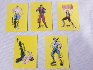 5 Stück 1989 Nintendo Tipp Sticker Karten Double Dragon 7 14 19 24 29 - Bild 1 von 7