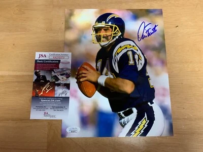 Dan Fouts San Diego Chargers Football Player Autographed 8x10 Photo JSA  - Image 1 of 2