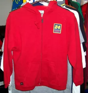 VINTAGE CHASE #24 DUPONT HOODED SWEATSHIRT ZIP UP HOODIE JEFF GORDON YOUTH LARGE - Picture 1 of 3