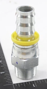 Parker Stahl 3/4" Schlauch Widerhaken männlich 1" NPTF - hydraulische gerade Verschraubung EE7S1 GEBRAUCHT - Bild 1 von 8