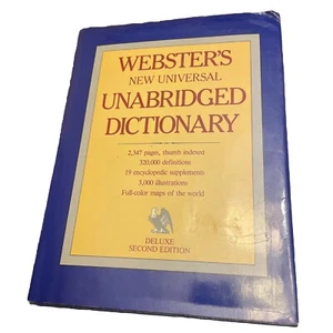 Webster’s New Universal Unabridged Dictionary Deluxe 2nd Edition HB W/DJ- 1979 - Picture 1 of 4