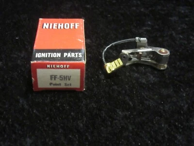 NOS 1965-1979 Opel Ford Mercury AMC Niehoff Ignition Contact Point Set Foto 1 de 3