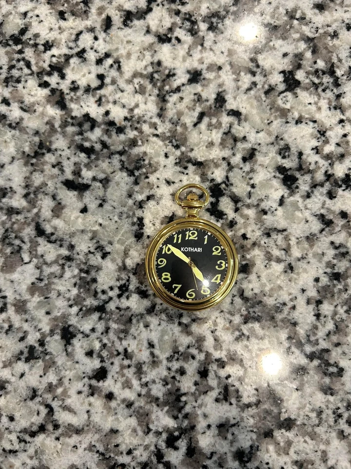 Vintage Glow Dial Pocket Watch- 40mm Case GOLD-PLATED MECHANICAL POCKET WATCH - Image 1 of 3