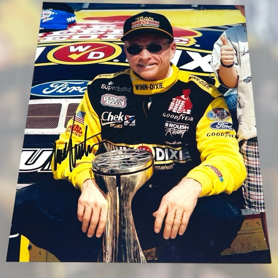 Mark Martin #60 WINN DIXIE RACING FORD TAURUS CHARLOTTE NASCAR HOF signed photo - Image 1 of 1