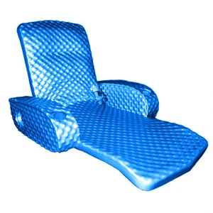 TRC Super Soft Adjustable Pool Lounger Recliner Float, Bahama Blue (Open Box) - Picture 1 of 7