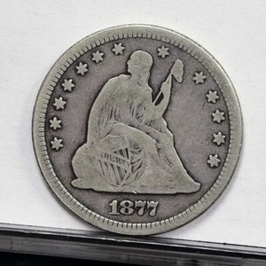 1877 Liberty Seated Quarter - VG (#59307-L) - Picture 1 of 8