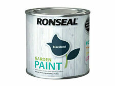 Ronseal RSLGPBLKB250 Garden Paint, 250ml - Black Bird