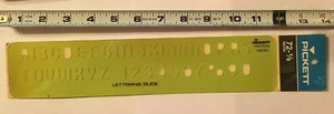 NOS Pickett Neon Lettering Guide No. 72 1/2 - FREE SHIP! - Picture 1 of 2