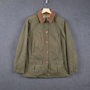 LL BEAN Jacket Womens XS Barn Coat Adirondack Hunting Chore Corduroy Collar - Picture 1 of 13