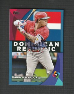 2023 Topps Series 2 Manny Machado World Baseball Classics Blue Parallel #WBC-9