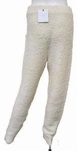 Pantaloni vita elastici nuovi con etichette L'Academie taglia media avorio misto lana alpaca - Foto 1 di 4