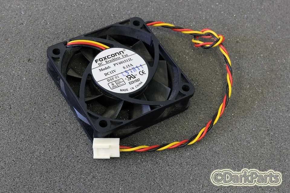 Foxconn PV601512L Fan 60x60x15mm DC12V 0.12V 3-Pin 3-Wire - Bild 1 von 1