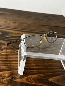 Oakley Steel Plate Unisex Powder Cement Full Rim Rectangular Eyeglasses Frame - Picture 1 of 6
