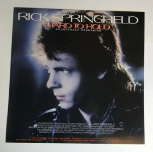 Rick Springfield Hard to Hold Soundtrack album artwork US 12"x12" promo poster   - Bild 1 von 1