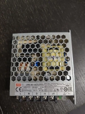 Alimentatore Mean Well LRS-35-12 volt Striscia Led 230 volt Trasformatore Power - Immagine 1 di 3