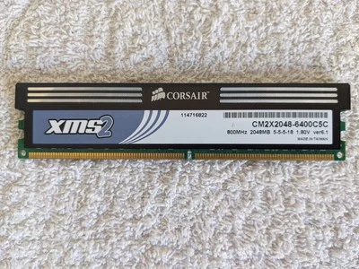 MEMORIA CORSAIR XMS2 CM2X2048-6400C5C 2GB DDR2 800 MHz PC2-6400 - Immagine 1 di 2