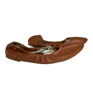 Cicypumye Ballet Flats Shoes Womens Size 39 Brown New WOT Leather Comfort - Picture 1 of 8