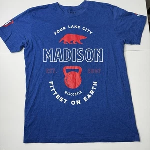 Reebok 2018 CrossFit Games Shirt Damen Medium rot blau authentisch - Bild 1 von 5