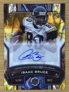 ISAAC BRUCE 2024 TOPPS RESURGENCE FOOTBALL AUTO GOLD LAVA /50 - Picture 1 of 2