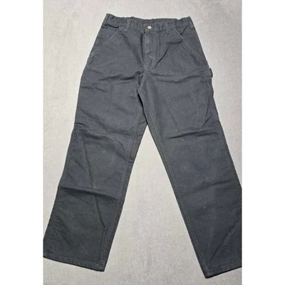 Carhartt Men's Black Loose Fit Work Pants B11-BLK 32x30 Cotton Durable Workwear - Image 1 of 4