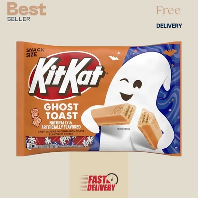 KIT KAT Cinnamon Toast Flavored Creme Wafer Snack Size, Halloween Candy Bag, 9.8 - Image 1 of 4