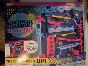 Tomy NEW Screwball Scramble Level Up Kids Game- Marble Run Obstacle - Picture 1 of 4