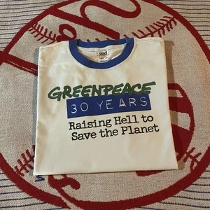 T-shirt GreenPeace vintage taglia XL 30 anni! - Foto 1 di 3