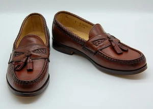 Allen Edmonds Maxfield Quasten Halbschuhe 47716 Chili Cognac Braun Gr. 11 C 99 % USA - Bild 1 von 11