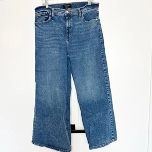 Banana Republic High Rise Wide Leg Jeans 14 32 17 34 Trendy Stretch Übergröße - Bild 1 von 8
