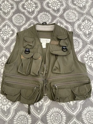 Chaleco utilitario de pesca Columbia para hombre PFG verde salvia pesca con mosca trucha EE. UU. talla L Foto 1 de 4