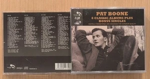 Pat Boone 8 Classic Albums Plus Bonus Singles CD 4-Discs Real Gone Music - Imagen 1 de 3