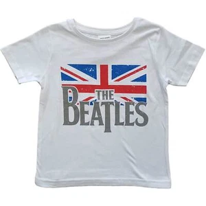 The Beatles Kids T-Shirt: Logo & Vintage Flag - Picture 1 of 4