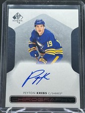 2022-23 SP Authentic Chirography Auto Peyton Krebs #C-KR - BUFFALO SABRES
