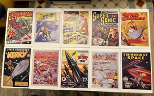 10 POSTCARDS DENIS GIFFORD COLLECTION SPACE ACES! - Foto 1 di 2