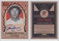 2013 Panini America's Pastime Pastime Signatures Red /10 Steve Yeager #SY Auto