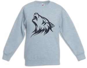 TRIBAL WOLF II Kinder Pullover Celtic Celts Religion Symbol Culture Tattoo Art - Picture 1 of 1