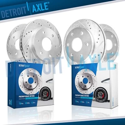 Front & Rear DRILLED Brake Rotors Kit for 2005 2006 INFINITI Qx56 Nissan Armada - Image 1 of 4