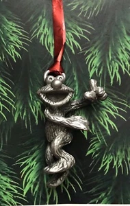 Pewter ELMO Muppets Sesame Street Kids Metal Figurine Christmas Tree Ornament N - Picture 1 of 2