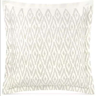 TOMMY HILFIGER Cordillera Ikat European Sham. Color:Grey/Beige - Image 1 of 2