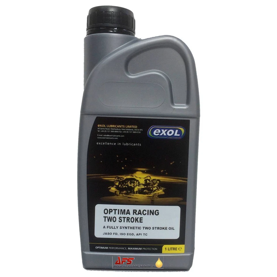 Exol Optima Racing 2-Stroke Synthetic Engine Oil 2T Two Scooter Go Kart Pre Mix