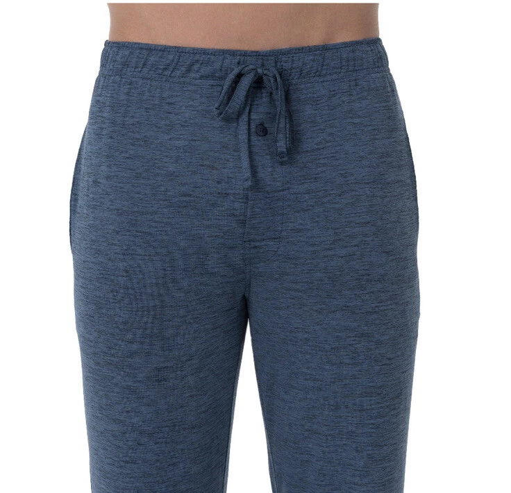 Pantalón de dormir de rendimiento para hombre FRUIT OF THE LOOM PJ talla pequeña azul nuevo Foto 1 de 4